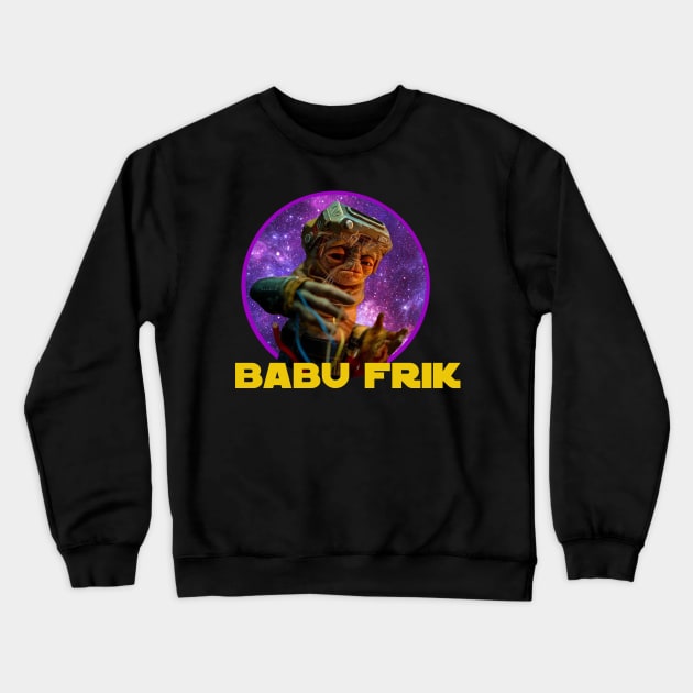 Babu Frik Crewneck Sweatshirt by austyndelugoart